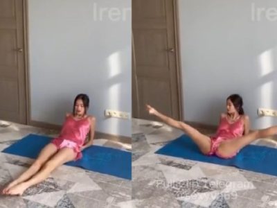 Clip Ninh Dương Lan Ngọc tập yoga hở khe lồn cực múp